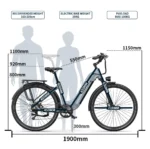 E-Bike für Herren Damen, 27.5 Zoll Elektrofahrrad City E-Bikes & E-Hollandräder mit 22.5AH Akku, Citybike bis zu 140KM Elektrofahrräder LCD & APP – Image 7