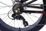 WYNN Fatbike 24 Zoll FAT1.0 schwarz-rot Rahmenhöhe 30 cm Kinder 7 Gänge mech. Scheibenbremse – Image 6
