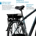 Zündapp Green 7.7 E-Bike Herren Trekkingrad 28 Zoll 155 - 185 cm mit 21 Gängen – Image 4