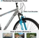 HILAND Mountainbike 27.5 Zoll MTB Herren Damen, mit 21 Gang, V-Bremse, Hardtail Fahrrad, Fahrräder für studentische Pendler, – Image 2