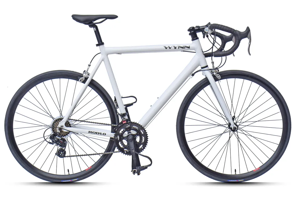 ce0d99b85d84bd325e79b0351e3a22de WYNN Rennrad 28 Zoll ROD1.0 weiß Rahmenhöhe 55 cm Damen Herren 14 Gänge – Image 1