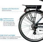 Zündapp Green 7.7 E-Bike Herren Trekkingrad 28 Zoll 155 - 185 cm mit 21 Gängen – Image 5