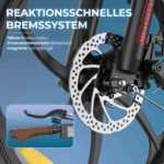 2025 20×3.0Zoll 22.5AH E-Bike Klappräder Elektrofahrrad Pedelec, elektrisches Faltrad 7-Gang City E-Bikes & E-Hollandräder 25 km/h Wasserdicht Schwarz – Image 9