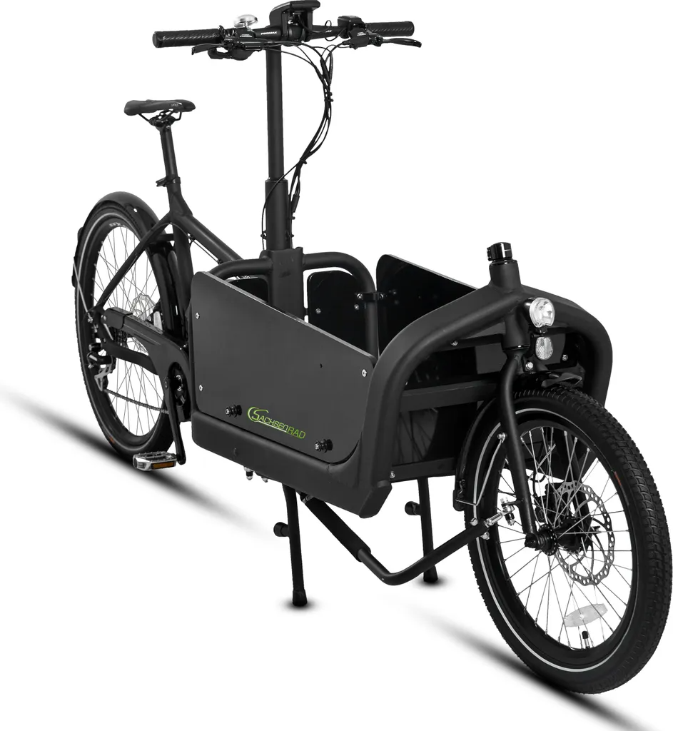 0e0740ef9d4a90fb7a9d0d5b957a289e SachsenRAD E-Lastenrad T10 Caribou, Flexible Transportbox mit Versteckter,Abschließbarer Box mit LCD Display und StVZO-Zugelassung für Kindertransport – Image 1