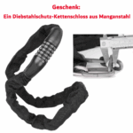 E-Bike 26 Zoll 158 - 198 cm Pannensichere Reifen 36 V 20,3 Ah 730,8 Wh bis zu 160 - 200 km Wasserdicht IP54 mit 7 Gang, Schwarz – Image 2