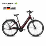 SAXONETTE Comfort plus5.0 , ebike , 418 Wh Intube-Akku große Reichweite für den Alltag, E-Bike, Elektrofahrrad (Ramenhöhe 45 , burgundy)