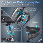 E Bike Dreirad Fat Klapprad E-Bike Lastenfahrrad 20 Zoll 48V 21Ah , Hydraulische Scheibenbremsen Elektrofahrrad, Elektro Lastenfahrrad 180kg Blau – Image 12