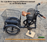 Elektro Dreirad Trike 3 Gang, Tiefeinstieg 20 Zoll schwarz, Fahrfertig, inkl. Kettenschloss und Rückspiegel – Image 8