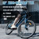 RCB E Bike RK15,Elektrofahrrad 26 Zoll mit 12Ah 36V Lithium-Akku,Elektrofahrrad für Erwachsene für Damen und Herren,7-Gäng,Reichweite bis zu 35-90Km – Image 6