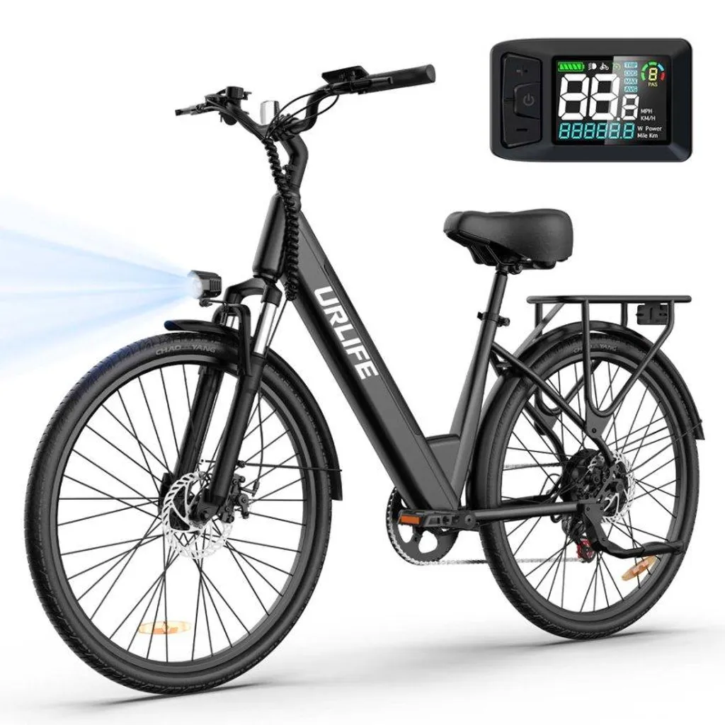 519c74695ea1f48eb18f06ee563d2858 E-Bike für Erwachsene 26 36V 13Ah für Lange Reichweite bis 80KM, Elektrofahrrad 250W, 7 Gang E-Mountainbike LCD Anzeige City E-Bikes & E-Hollandräder – Image 1