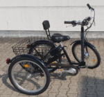 Elektro Therapierad Gleichgewichtsproblem Lösung 24 Zoll ElektroDreirad Klapprad Rucklehne PEDELEC 250W bis 25km/h – Image 4