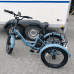 E Bike Dreirad Fat Klapprad E-Bike Lastenfahrrad 20 Zoll 48V 21Ah , Hydraulische Scheibenbremsen Elektrofahrrad, Elektro Lastenfahrrad 180kg Blau – Image 5