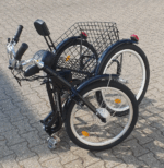 Elektro Therapierad Gleichgewichtsproblem Lösung 24 Zoll ElektroDreirad Klapprad Rucklehne PEDELEC 250W bis 25km/h – Image 9