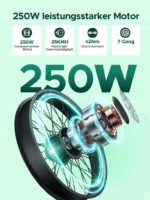 HillMiles E Bike, City E-Bike & E-Hollandrad mit 36V 13Ah Akku bis zu 80-100km, SHIMANO 7-Gang, 250W Motor&25km/h, MileCity1 – Image 2