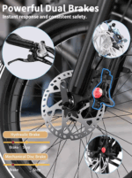 E-Bike Herren Damen Elektrofahrrad, Elektrofahrräder, 20 Zoll , 18AH Off-Road Bike mit 7-Gang-Schaltung 250W 25KMH Ebike 65 Nm E BIKE – Image 12