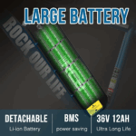 RCB E Bike RK15,Elektrofahrrad 26 Zoll mit 12Ah 36V Lithium-Akku,Elektrofahrrad für Erwachsene für Damen und Herren,7-Gäng,Reichweite bis zu 35-90Km – Image 3