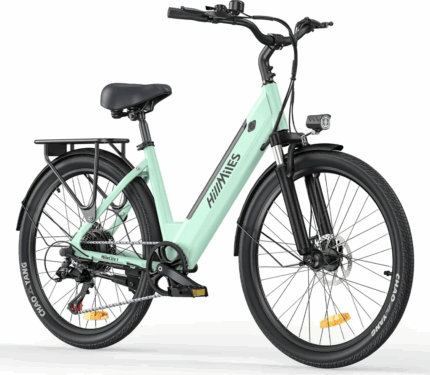 HillMiles E Bike, City E-Bike & E-Hollandrad mit 36V 13Ah Akku bis zu 80-100km, SHIMANO 7-Gang, 250W Motor&25km/h, MileCity1