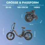 E-Bike für Erwachsene 26 36V 13Ah für Lange Reichweite bis 80KM, Elektrofahrrad 250W, 7 Gang E-Mountainbike LCD Anzeige City E-Bikes & E-Hollandräder – Image 10