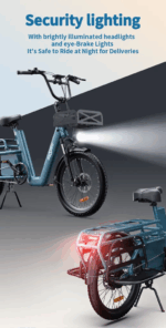 E-Bike Longtail Cargo-E-Bike Elektro-Lastenfahrrad fürfür eine große Familie 27Ah 25km/h Elektrofahrrad Herren Frauen – Image 16