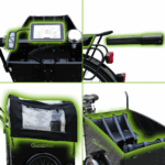 SachsenRAD E-Lastenrad T1, Flexible Transportbox mit Versteckter,Abschließbarer Box mit LCD Display und StVZO-Zugelassung für Kindertransport, usw – Image 6