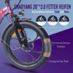 20 Zoll 18AH Elektrofahrrad Pedelec, City E-bike ,Cityräder E-Klapprad 250W Motor,25km/h,E-Bike ,klapprad,LCD-Display,APP – Image 6